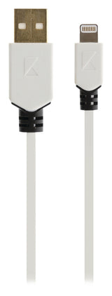 K ouml;nig knm39300w10 sync and charge kabel 8-pins lightning male - usb 2.0 a male 1,00 m wit - afbeelding 4