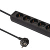 Valueline vles615f001bl stekkerdoos 6-wegs 1.50 m zwart