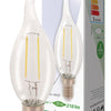Hq lfe14fltp001 led retro filament lamp e14 gebogen kaars 2 w 210 lm 2700 k