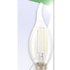 Hq lfe14fltp001 led retro filament lamp e14 gebogen kaars 2 w 210 lm 2700 k
