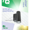 Hq ledwlout01 led wandlamp voor buiten 6 w 190 lm zwart