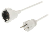 Jipy k ouml;nig ec103f1wh stroom verlengkabel 3 m h05vv-f 3g1.5 ip20 wit - afbeelding 1