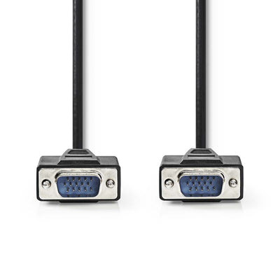 Nedis ccgp59000bk200 vga-kabel vga male vga male 20 m zwart