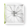 Nedis CLWA004MT34 Ronde Wandklok Diameter 34 Cm Zilver