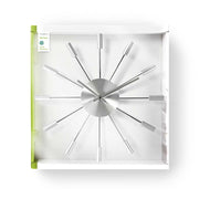 Nedis CLWA004MT34 Ronde Wandklok Diameter 34 Cm Zilver - afbeelding 3