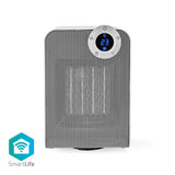 Nedis wififnh20cwt slimme ventilatorverwarming met wi-fi compact thermostaat oscillatie 1800 w wit - afbeelding 1