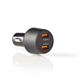 Nedis ccqc600abk autolader 3,0 a 2x usb (qc 3.0) zwart - afbeelding 3