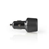 Nedis ccqc600abk autolader 3,0 a 2x usb (qc 3.0) zwart
