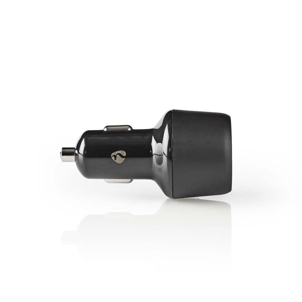 Nedis ccqc600abk autolader 3,0 a 2x usb (qc 3.0) zwart
