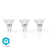 Nedis wifilw31crgu10 wi-fi smart led-lamp warm wit gu10 3-pack - afbeelding 1