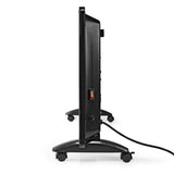 Nedis htpl20fbk glazen paneel convectorkachel thermostaat lcd-scherm 2 warmtestanden staand wandmontage 2000 w zwart - afbeelding 3
