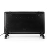Nedis htpl20fbk glazen paneel convectorkachel thermostaat lcd-scherm 2 warmtestanden staand wandmontage 2000 w zwart