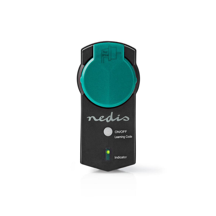 Nedis rfpom120fbk rf smart stekker outdoor ip44 aan uit rf mesh range extender schuko type f 3680 w