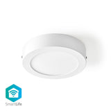 Nedis WIFILAW10WT Wi-fi Plafondlamp Rond Diameter 17 Cm Warm Tot Koel Wit 800 Lm 12 W Slank Design Aluminium - afbeelding 1