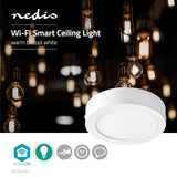 Nedis WIFILAW10WT Wi-fi Plafondlamp Rond Diameter 17 Cm Warm Tot Koel Wit 800 Lm 12 W Slank Design Aluminium - afbeelding 2