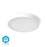 Nedis wifilaw20wt wi-fi smart plafondlamp rond oslash; 30 cm warm tot koel wit 1200 lm 18 w slank design aluminium - afbeelding 1