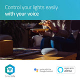 Nedis wifilw12wte27 smartlife led bulb wi-fi e27 800 lm 9 w warm wit 2700 k energieklasse: a+ android trade; ios diameter: 60 mm a60 - afbeelding 8
