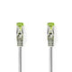 Nedis ccbw85420gy10 cat7-kabel s ftp rj45 male rj45 male 1.0 m rond lszh grijs window box