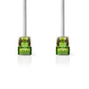 Nedis ccbw85420gy10 cat7-kabel s ftp rj45 male rj45 male 1.0 m rond lszh grijs window box