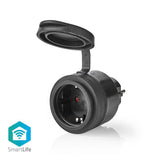 Nedis wifipo110fbk smartlife smart stekker wifi ip44 3680w zwart - afbeelding 1
