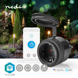 Nedis wifipo110fbk smartlife smart stekker wifi ip44 3680w zwart - afbeelding 2