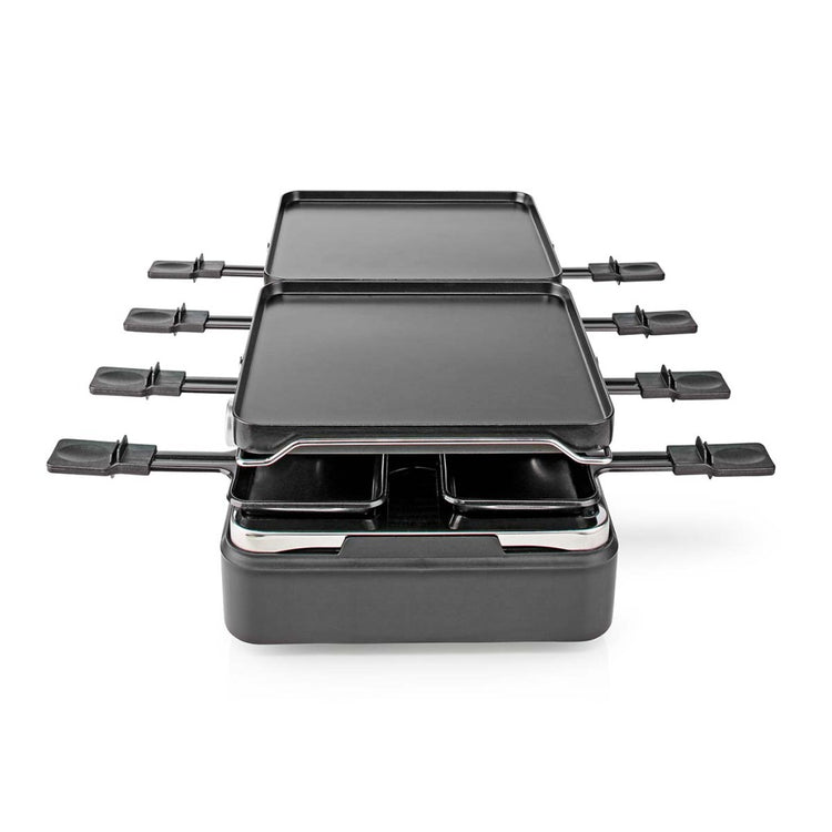 Nedis fcra300fbk8 raclette steen grill voor 8 personen