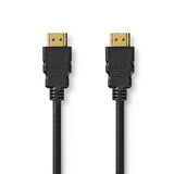Nedis cvgp35000bk50 hdmi trade; kabel hdmi trade; connector hdmi trade; connector 8k@60hz earc verguld 5.00 m pvc zwart polybag - afbeelding 1