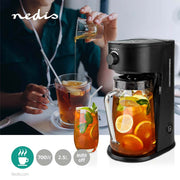 Nedis kaicm200fbk ijskoffie ijsthee maker filter koffie 2.5 l 6 kopjes zwart - afbeelding 2
