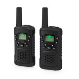 Nedis wltk0610bk walkie talkie set 2 handsets tot 6 km frequentiekanalen: 8 ptt vox tot 3 uur koptelefoonoutput 2 headsets zwart - afbeelding 5