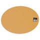 Mesapiu placemat lederlook camel ovaal 45x33 cm