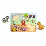 Bumba houten puzzel boerderij 7 stukjes - afbeelding 1