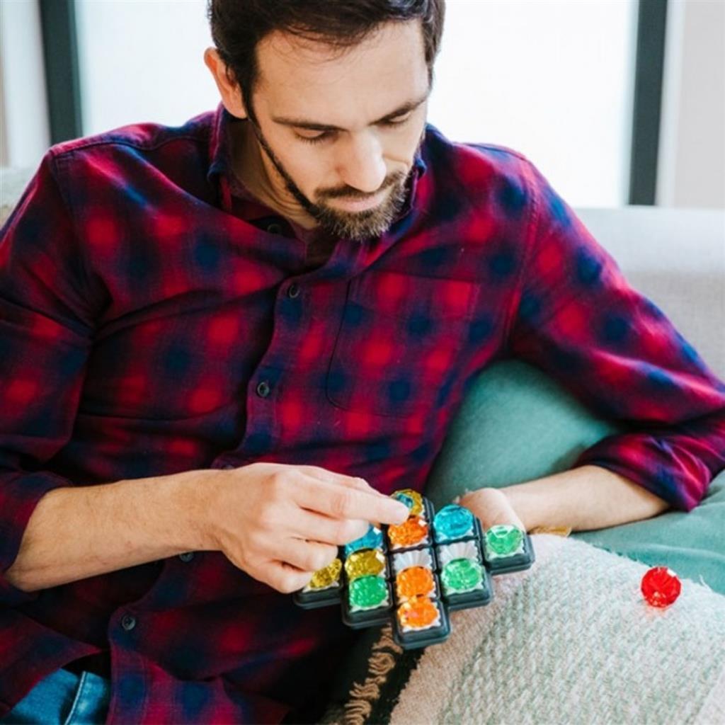Smartgames diamond quest - logisch denkspel - 80 educatieve mijnuitdagingen - kleuren vormen breinbreker - solospel - vanaf 10 jaar