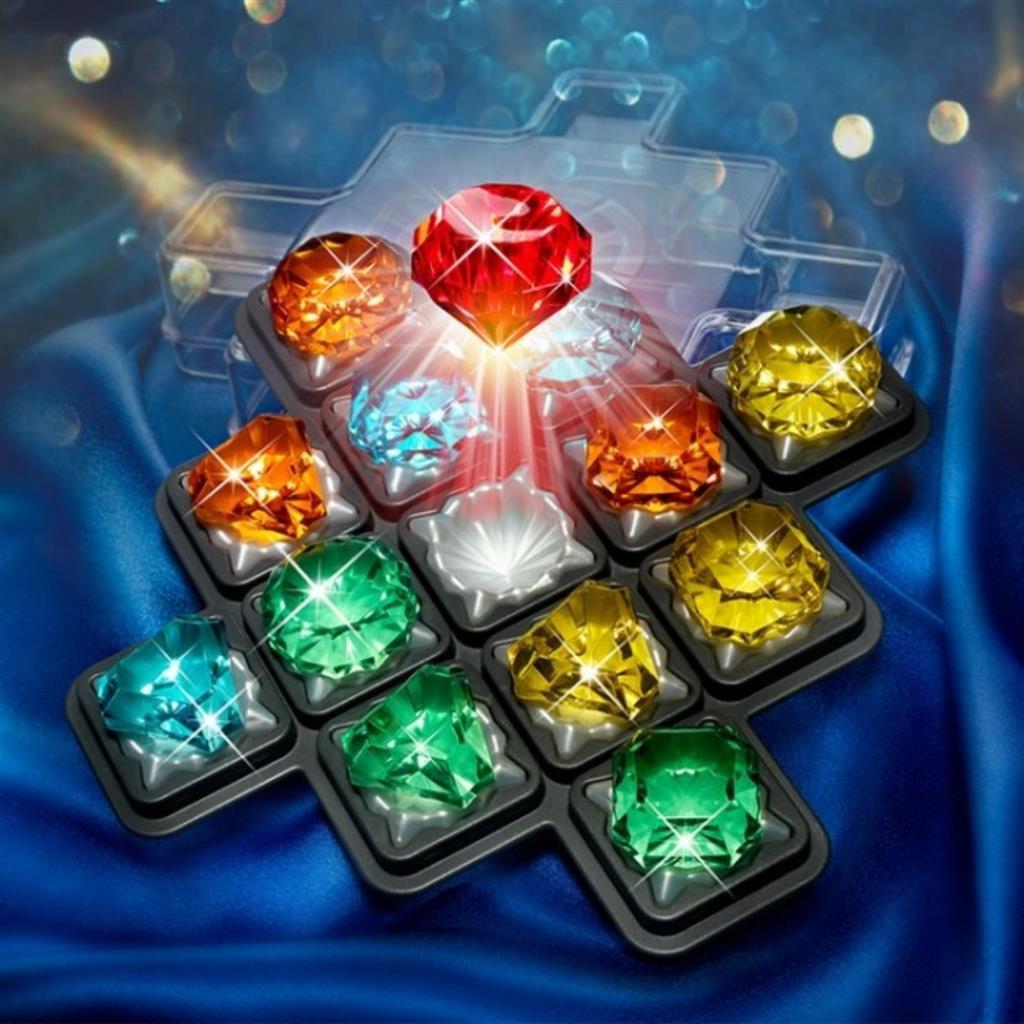 Smartgames diamond quest - logisch denkspel - 80 educatieve mijnuitdagingen - kleuren vormen breinbreker - solospel - vanaf 10 jaar