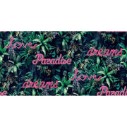 Noordwand Noordwand Behang Good Vibes Neon letter with plants groen en roze - afbeelding 2