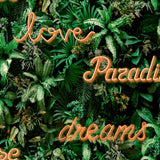 Noordwand behang good vibes neon letter with plants groen en oranje - afbeelding 2