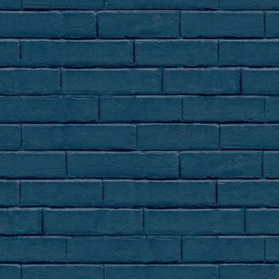 Noordwand behang good vibes brick wall blauw