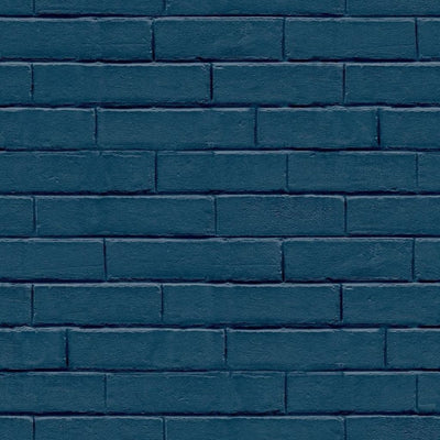 Noordwand behang good vibes brick wall blauw