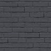 Noordwand Noordwand Behang Good Vibes Chalkboard brick wall zwart en grijs