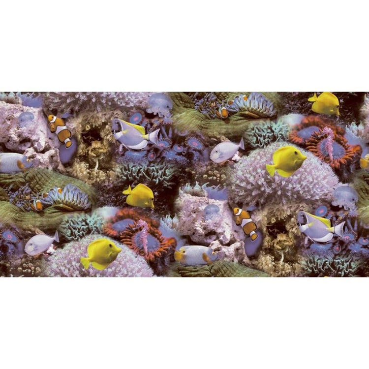 Noordwand behang good vibes coral and tropical fish geel en paars