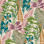 Noordwand behang good vibes big leaves groen en roze - afbeelding 2