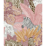 Noordwand noordwand behang good vibes animals roze en oranje - afbeelding 1