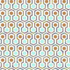 Noordwand behang good vibes hexagon pattern groen en oranje