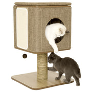 Jack and vanilla jack and vanilla kattenmeubel molly 42x42x67 cm bruin - afbeelding 3