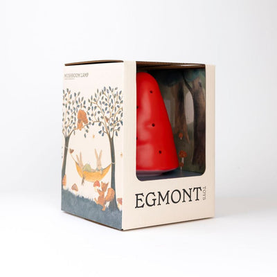 Egmont lamp paddenstoel rood + dimmer.