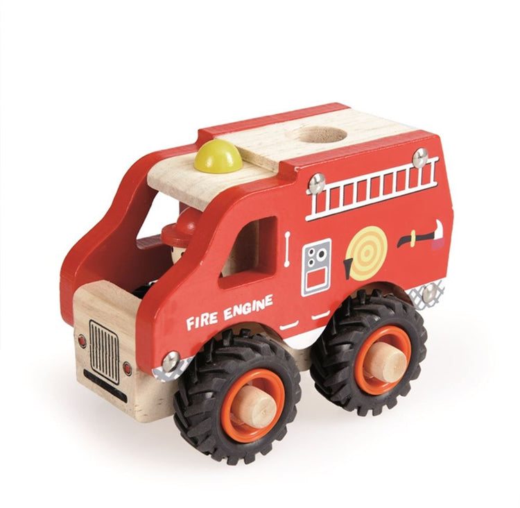 Egmont houten brandweerauto. fsc.13x8x10