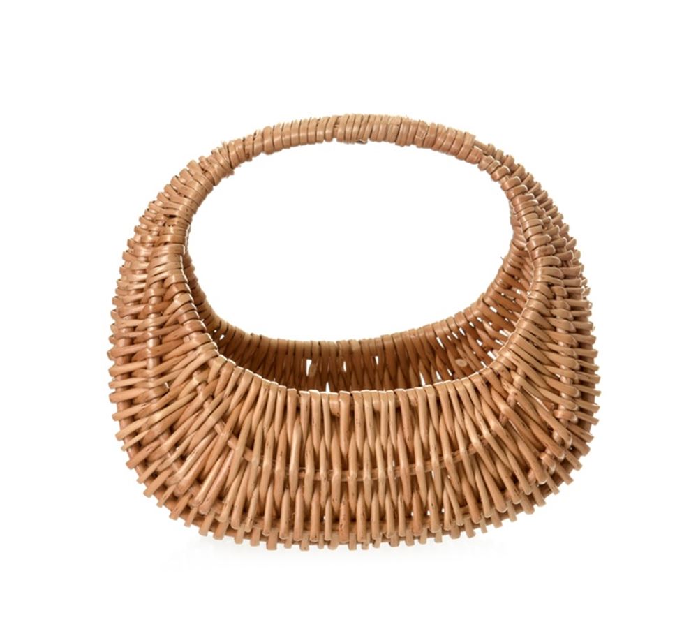 Egmont rieten mand ovaal ca. 19x18x12 cm