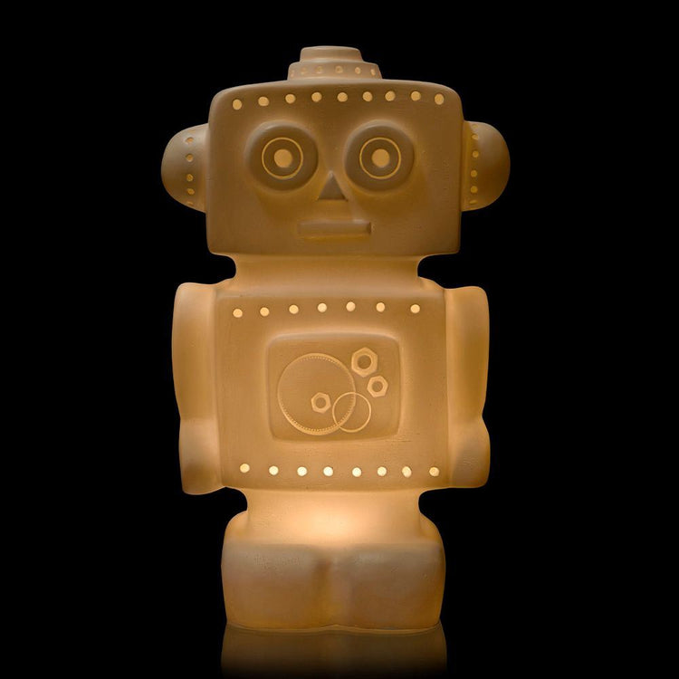 Egmont lamp robot wit. 33x18x10 cm
