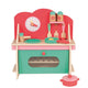 Keuken hout 36x17x38 met accessoires. 3+