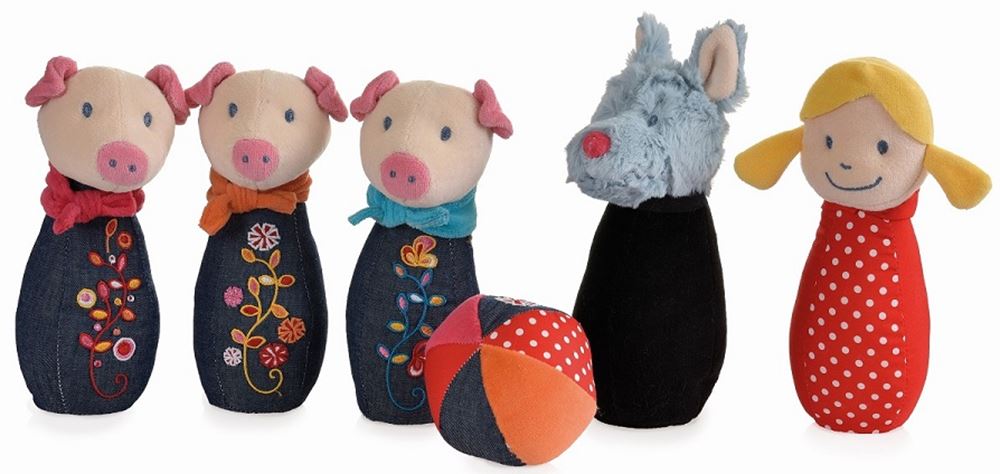 Bowlingset wolf 18 cm. 0+