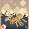 Houten spin om te verven. 15x17x3 cm. 3+